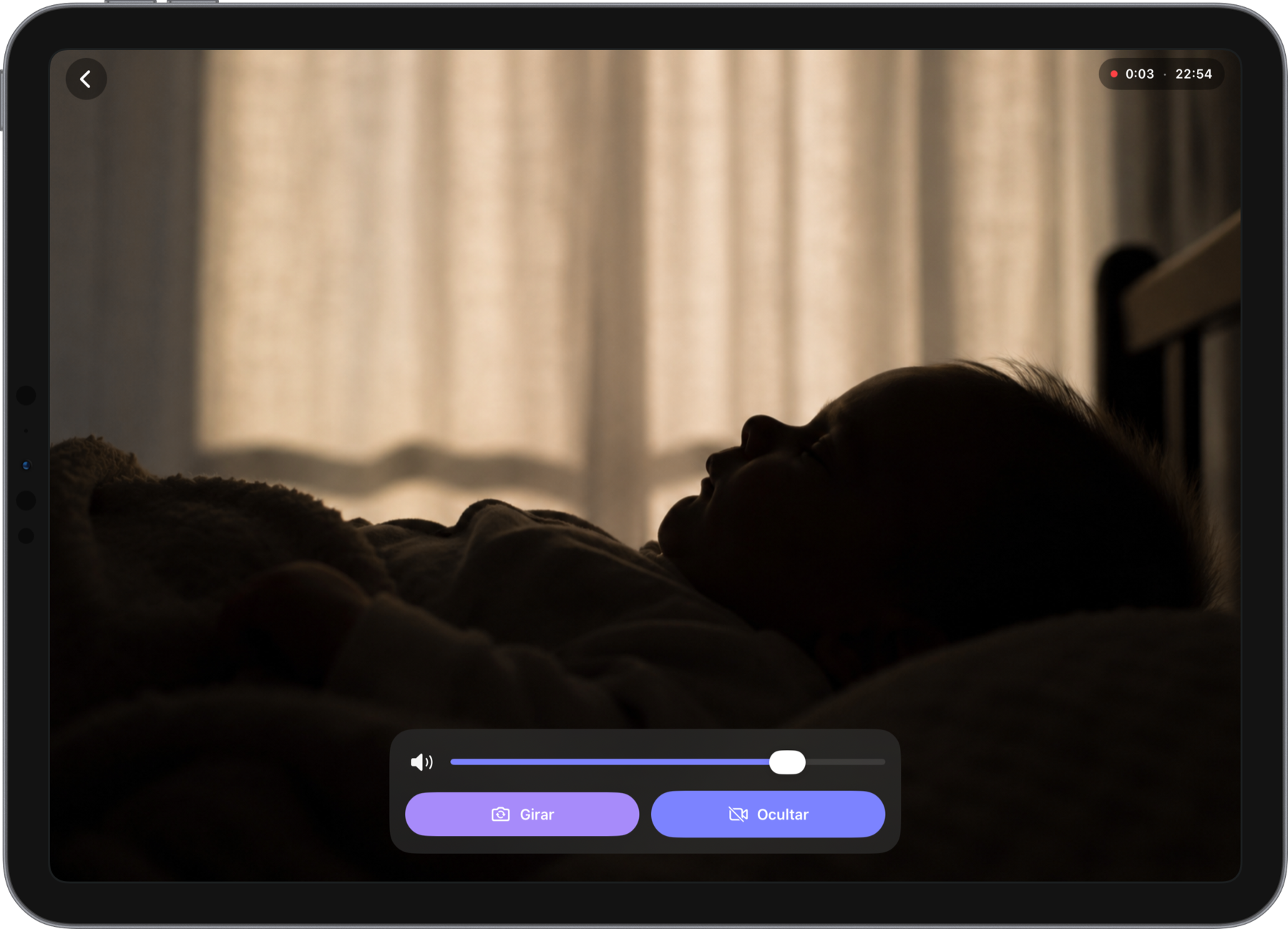LIL1's live baby video on iPad