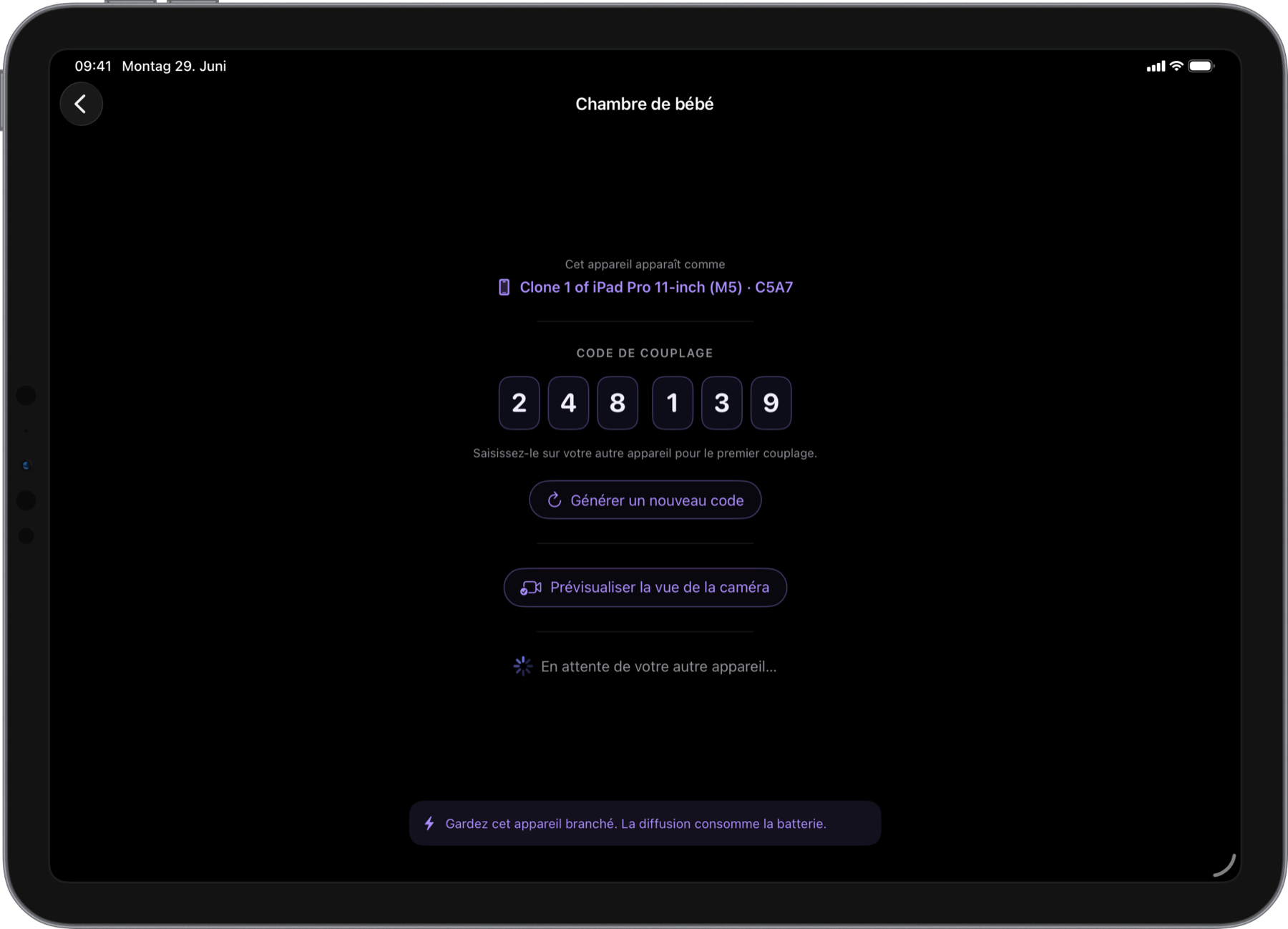 Appairez avec un code