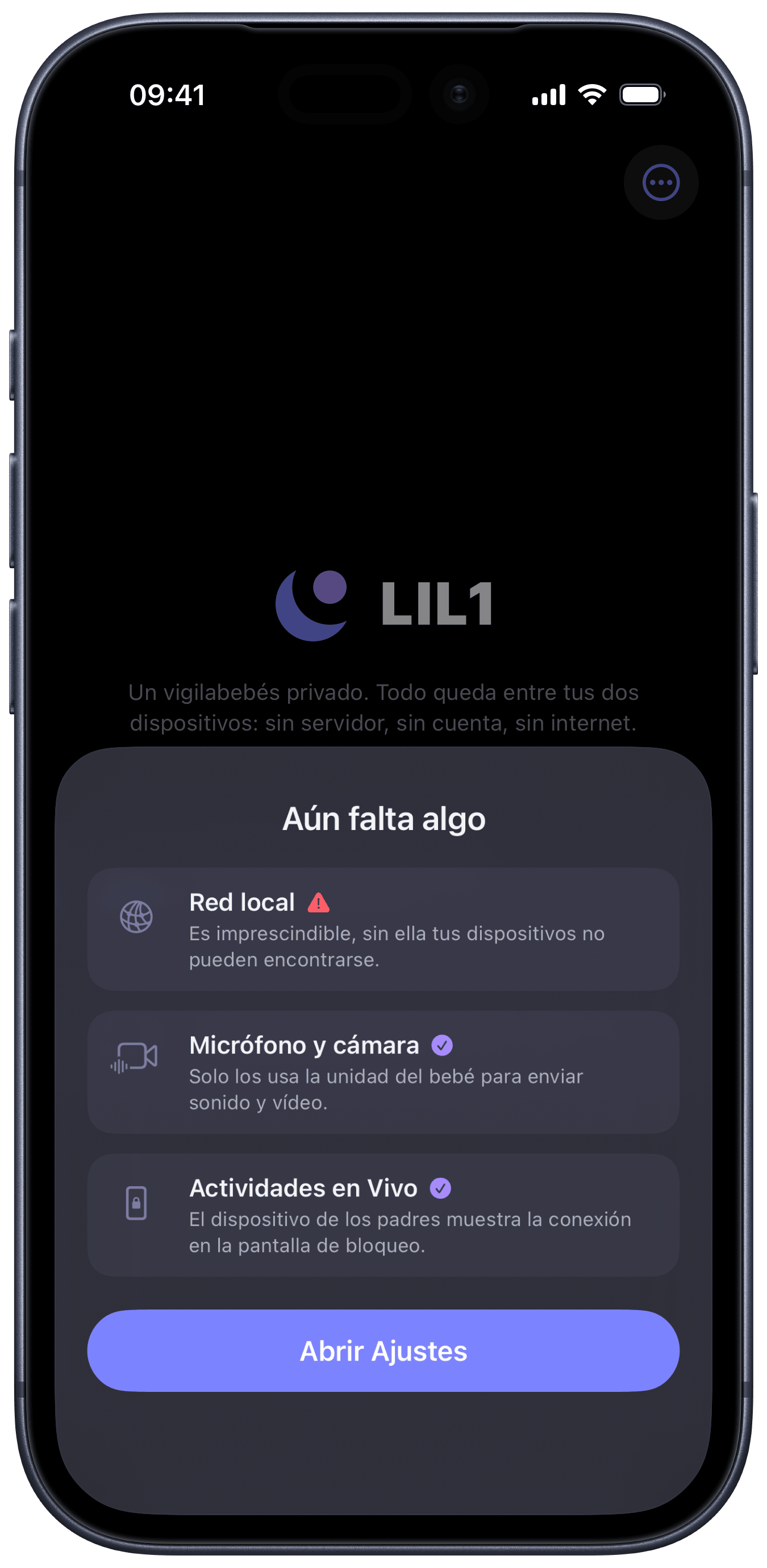 Comprobación de los permisos de micrófono y cámara (iPhone)